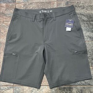 Threadgrit Men's Charcoal Cargo Shorts